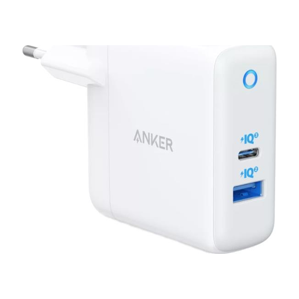 Anker PowerPort PD Wall Charger — 20W + 15W Dual Port, White