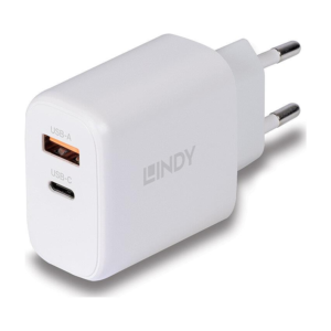 Lindy 65W USB-C & USB-A GaN Wall Charger