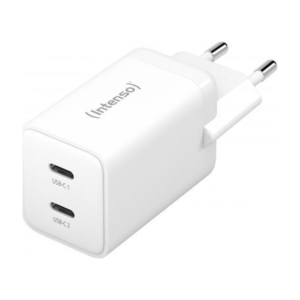 Intenso W40CC GaN Power Adapter — 40W, 2x USB-C