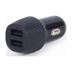 Gembird 2-Port USB Car Charger — 4.8A, Black