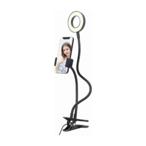 Gembird Selfie Ring Light with Phone Holder — LED, Adjustable