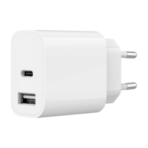 Gembird Universal USB Charger — 2-Port (A+C), 2.4A, White