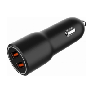 Gembird 2-Port USB Car Charger — QC3.0, 36W, Black
