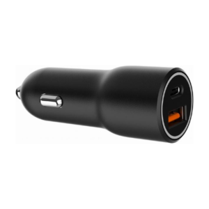 Gembird 2-Port USB Car Charger — Type-C PD, 38W, Black